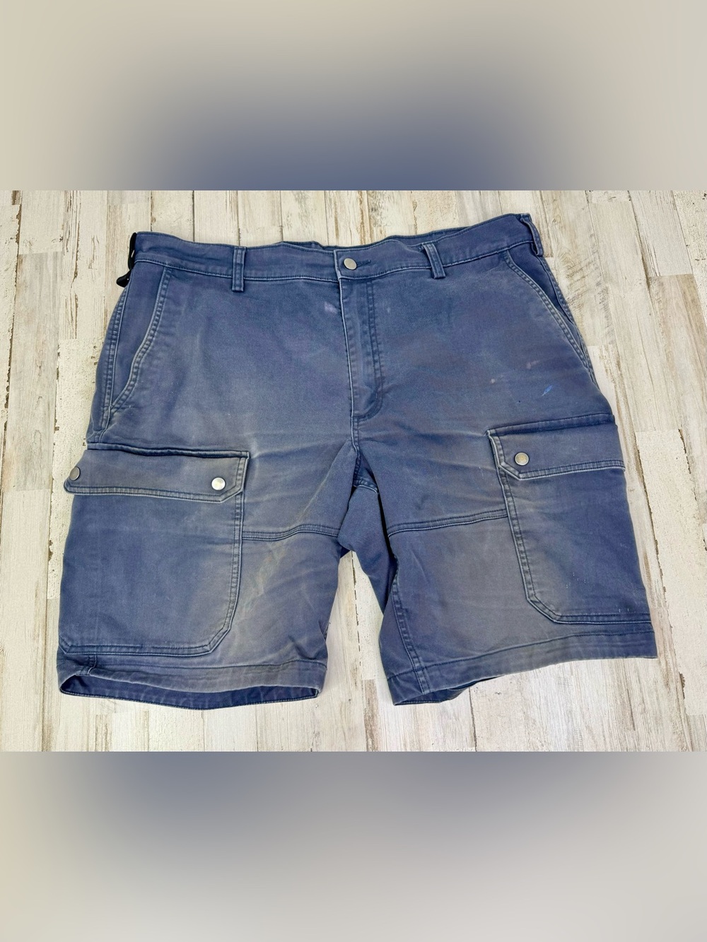 Duluth Trading Co Men’s 40 Cargo Shorts Utility Workwear 10 Blue
